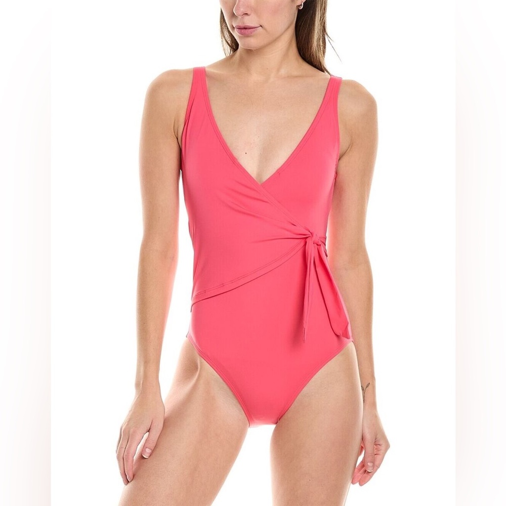 Tommy Bahama Wrap Front One-Piece in Coral Pink Size‎ 8